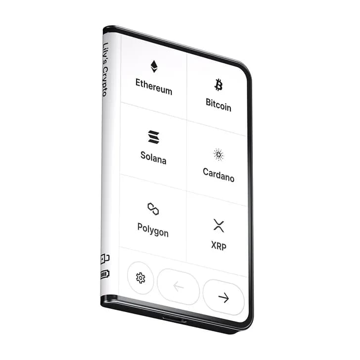 Ledger STAX - Next-Gen Secure Touchscreen Crypto Wallet with Curved E Ink Display